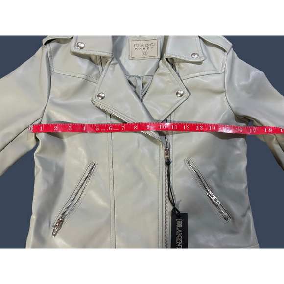 BLANKNYC Jacket XS Light Green Moto NWT - Picture 5 of 8